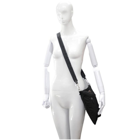 Authentic Prada Black Tessuto Nylon Messenger Crossbody Bag - Picture 3 of 12